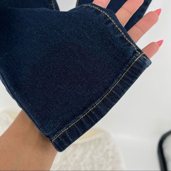 Cat & Jack Girl’s Straight Leg Super Stretch Dark Wash Denim Jeans Size 12 - Picture 8 of 16